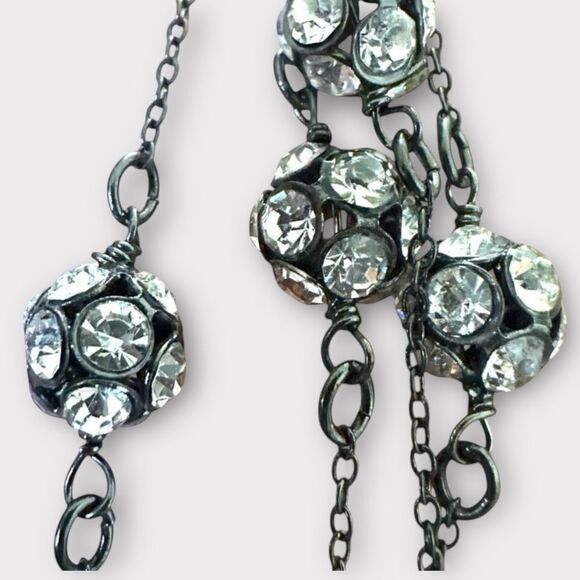 Stella & Dot Chelsea Hematite Pave Necklace - Picture 3 of 11